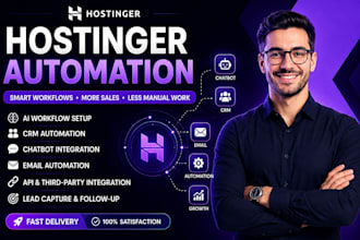 setup hostinger automation website n8n workflow ai chatbot and integrations