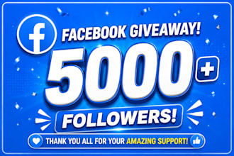 get 5000 facebook page followers and like