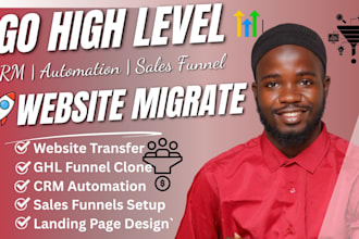 go high level website migrate gohighlevel sales funnel transfer landing page ghl