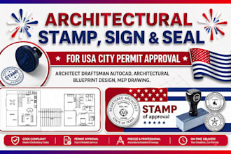 sign stamp civil and structural engineering architect drawing autocad drafting
