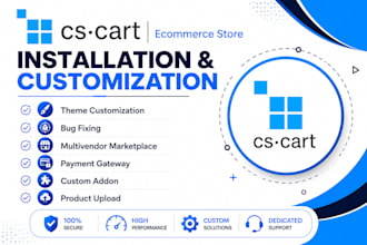 fix upgrade and develop cs cart multi vendor ecommerce website addons and stores