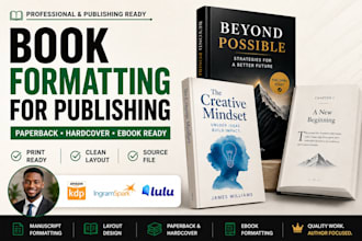 document formatting for paperback hardcover and manuscript publishing