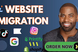 create launch cart website and logo