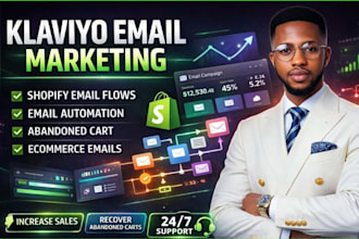 setup klaviyo email marketing flows, klaviyo automation flow expert