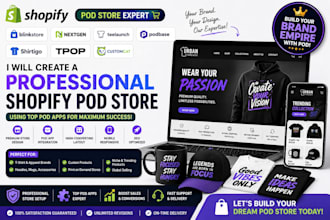 blinkstore nextgen teelaunch podbase shirtigo tpop customcat shopify pod apps