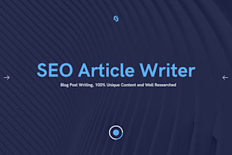 your professional article writer and content writer