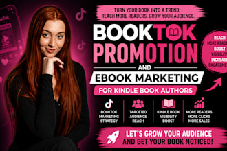 do booktok promotion and ebook marketing for kindle book authors