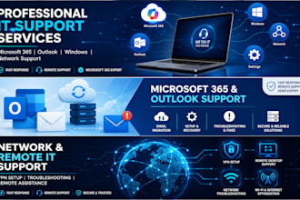 provide professional IT support for microsoft 365, windows