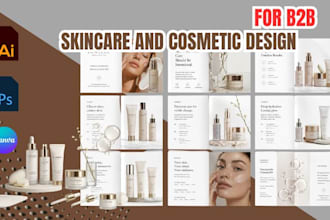 design beauty skincare product catalog lookbook booklet for medspa brands