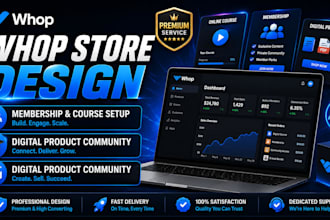 design whop store membership course setup whop store digital product communities
