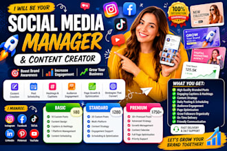 be your social media manager content creator and instagram marketing expert