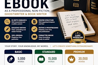ghostwrite your nonfiction ebook as a professional nonfiction ghostwriter