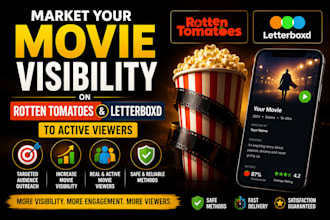 market your movie visibility on rotten tomatoes and letterboxd to active viewers