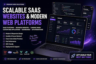 build scalable saas websites and modern web platforms