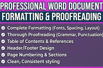format, design, and cleanup your word documents professionally