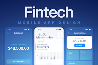 design a fintech mobile app UI UX that builds user trust