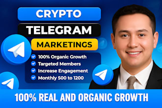 grow crypto telegram promotion, crypto telegram marketing, telegram subscribers