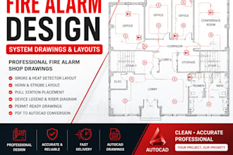design fire alarm system drawings and layouts