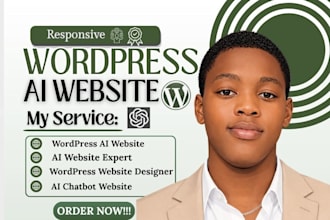 build wordpress website ai website wordpress chatbot ai chatbot whatsapp chatbot