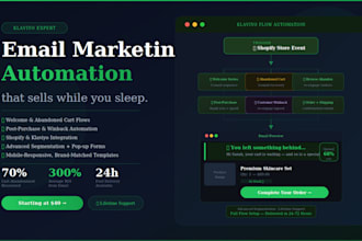 set up klaviyo email flows to recover abandoned carts for shopify
