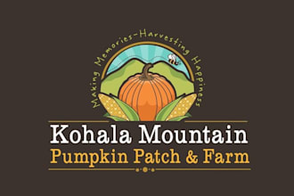 make hawaii childrens education logo with pumpkin patch farm