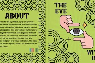 design a professional and creative coffee table book cover