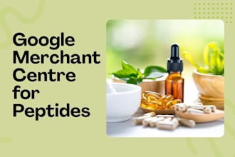 setup google merchant centre for your peptide or research compound store