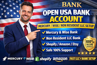 create USA bank for any country, get USA physical address and proof of address