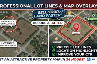 draw property lot lines and map overlays on google earth