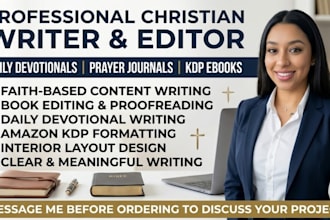 write, edit and format a christian daily devotional prayer journal ebook