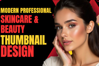 design aesthetic skincare and beauty youtube thumbnails