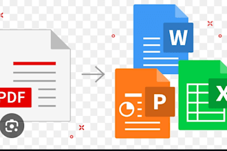 change PDF to doc, docx, file or either HTML