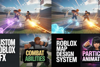 script custom abilities, particle system, vfx, animation for your roblox