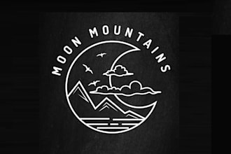 illustrate minimalist, modern and line art logo
