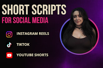write short video script for tiktok, reels and shorts