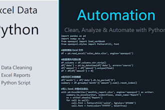 process data with python and excel