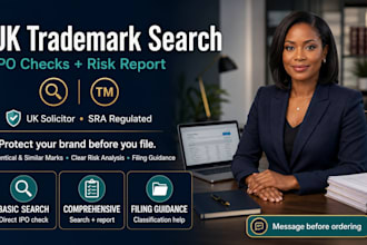 provide a UK trademark search and filing guidance