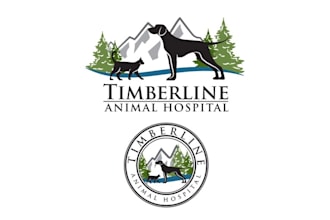 design high quality logo for timberline animal hospital