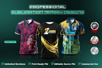 do custom jersey design or sublimation design