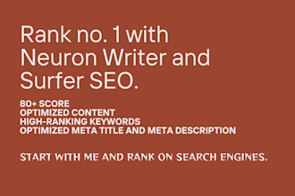 do neuron writer optimized content and increase nlp score