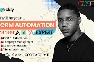build ai crm automation workflows using n8n, hubspot, clay com and apollo