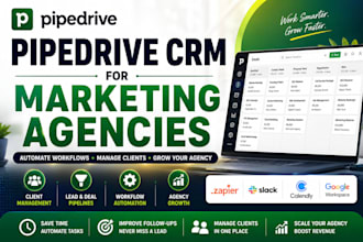 automate and integrate pipedrive CRM for marketing agencies
