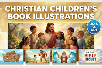 draw christian childrens book and bible story illustrations