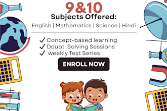design tuition poster for class 9 and 10