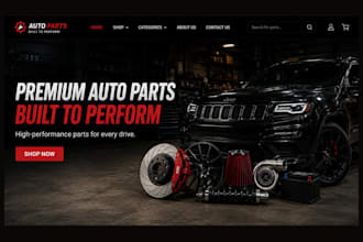 build auto part shopify store automative website car parts automobile