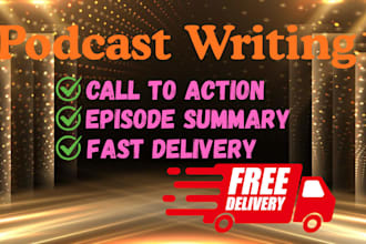 write SEO podcast show notes