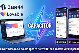 convert lovable or base44 app to ios android app using capacitor