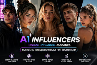 create realistic ai influencers for social media and ai avatars