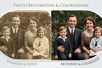 restore,fix,and repair old damaged photos
