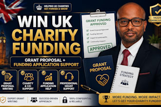write UK charity grant proposal and full funding application support within 24hr